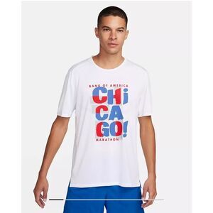 Nike Chicago Marathon 2023 Rise 365 Running Shirt jersey FD2689-100 Men's XL NEW